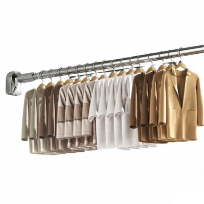 인슈퍼 큰이불 대형 빨래 건조대 세탁 무타공 3.7m~ ~5.2m, 스테인리스 스틸