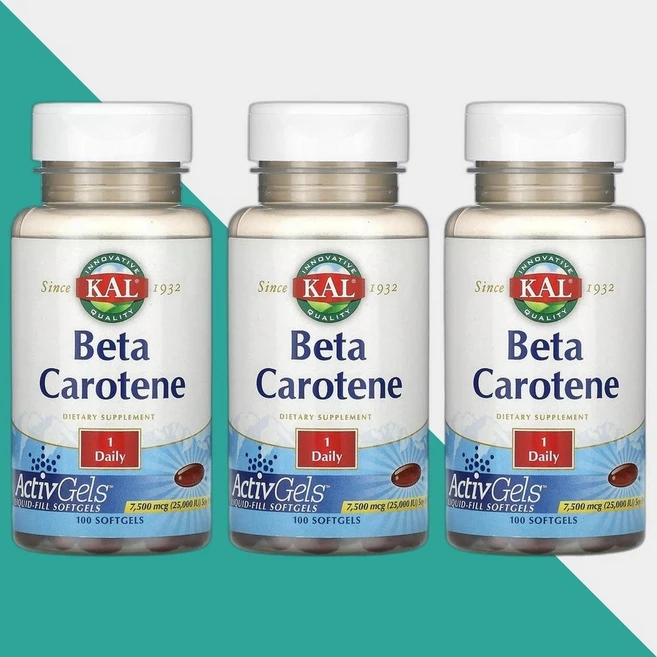 칼 베타카로틴 7500mcg 100정 비타민A Beta Carotene 3개 - 쿠팡