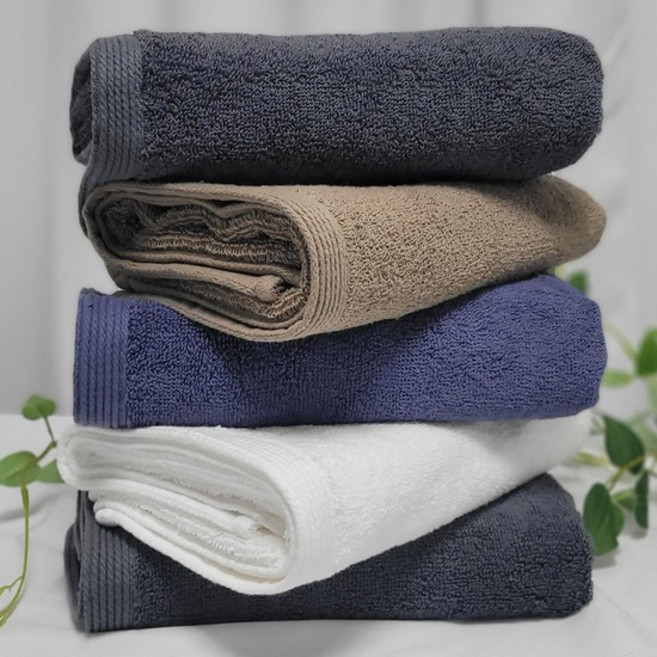 [다주타올]5장 데일리호텔수건 40수 코마사 130g 모닝 가정용 업소용 얇은 수건 세트, cm130g-다크그레이, 5장, 1개