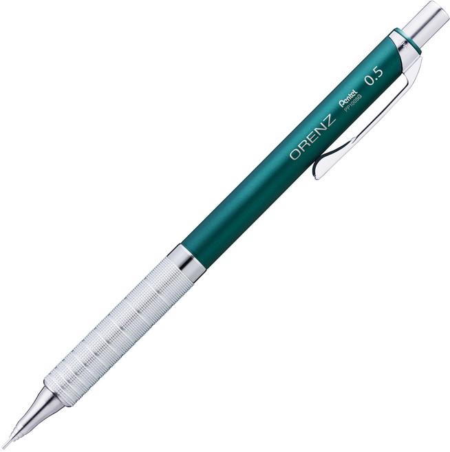 오렌즈 샤프 펜슬 메탈 그립 터콰이즈 블루 PP1005G, 1개, 0.5mm