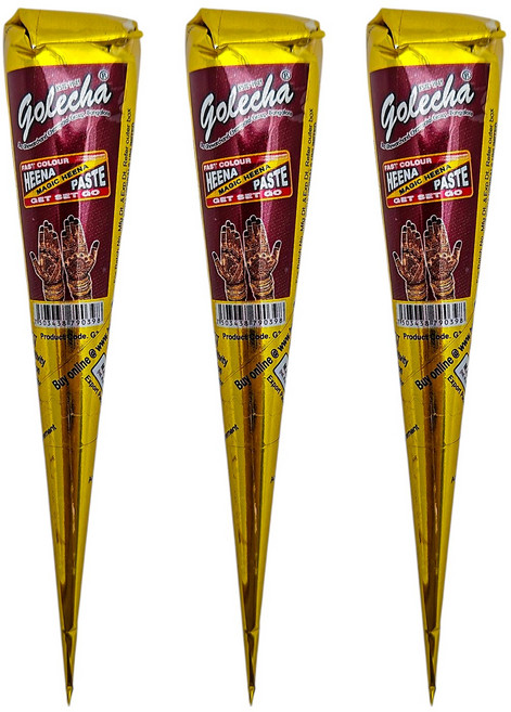 골레차 헤나타투 염료, 레드콘, 3개