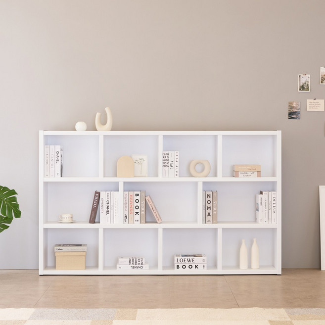 위클리 3단 2000 와이드 책장, 화이트