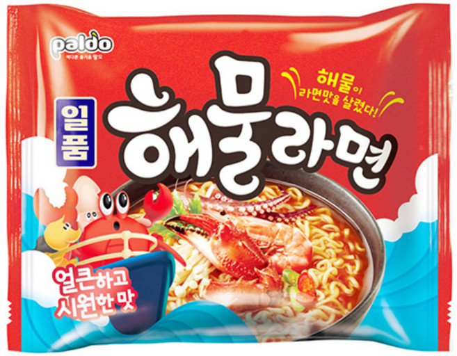 팔도일품 해물라면 115g, 5개