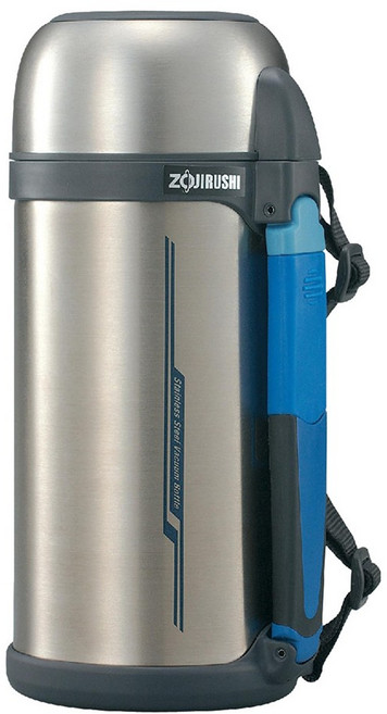 ZOJIRUSHI 象印 不鏽鋼真空保溫保冷手柄瓶 杯型 SFCC15XA, 銀色, 1.5L, 1個