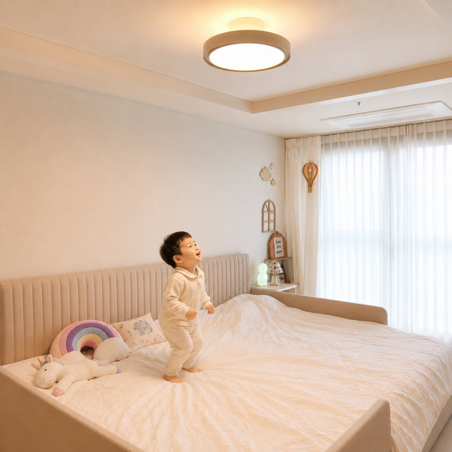 날개없는 LED 아토 실링팬 방등 50W, 스노우화이트(단일 색상)