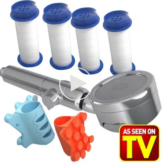 [특별구성] KJ문서핑 샤워락 세트 7종세트 샤워기헤드 샤워기 거치대 문어발 거치대 필터 고정홀더 세트