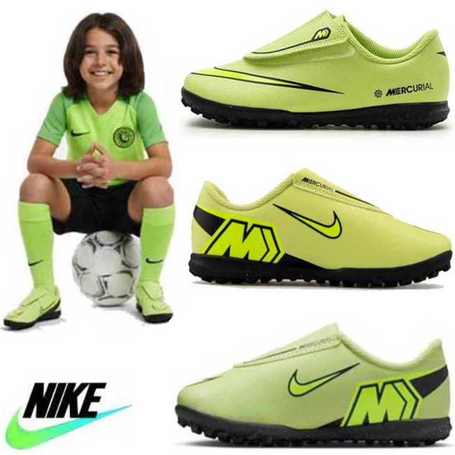 나이키 베이퍼16 끈없는밴드풋살화 유아 입문용축구화 아동 어린이찍찍이 키즈밴드축구화