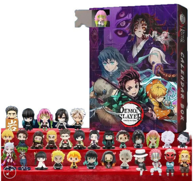 귀멸의 칼날 크리스마스 아크릴 장식 블라인드 박스 트리 장식품, 1박스