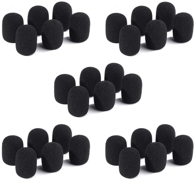 스마트원 핀 마이크 헤드셋 마이크 스펀지 30개