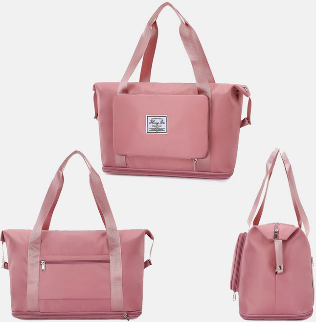 확장형 방수 보스턴백 캐리어 결합 보조가방 휴대용 여행가방