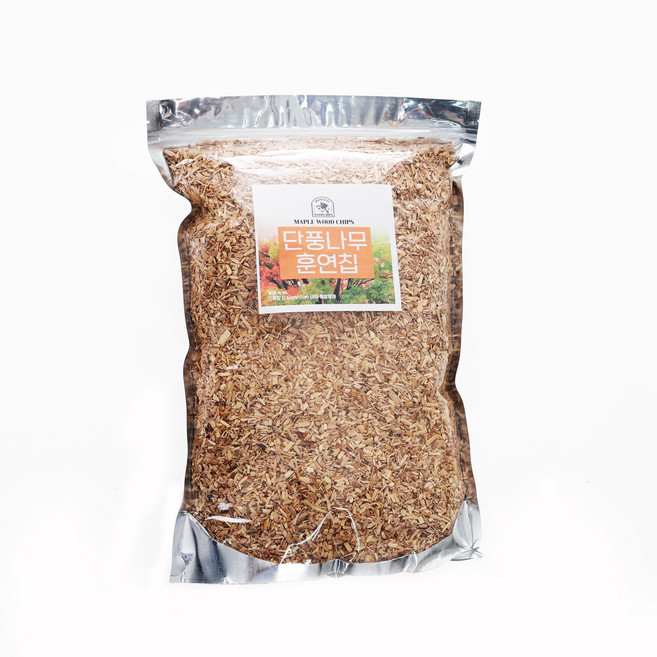 [모사찌] New 대용량 훈연칩 5종 사과나무 참나무 복숭아나무 체리나무 단풍나무 톱밥 바베큐 1.35L 4.4L 요리의 풍미 UP, 1개