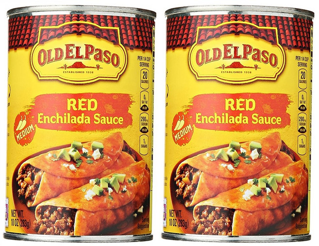 Old El Paso Enchilada Sauce Medium Red 올드 엘 파소 엔칠라다 소스 미디움 레드 10oz(283g) 10팩, 1개, 283g