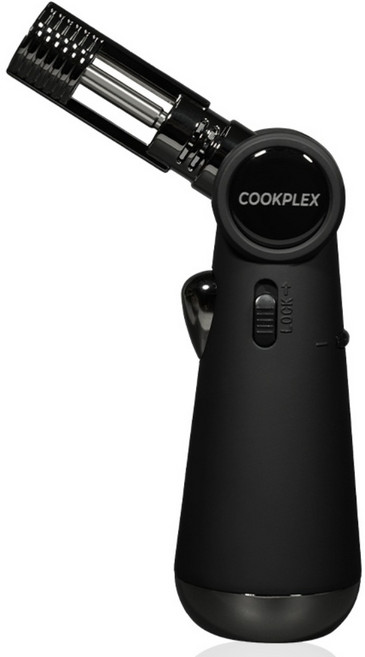 쿡플렉스 충전식 캠핑 요리용 가스 토치, 1개, 블랙