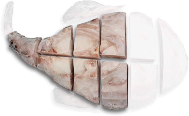 [해피수산] 순살아구 아귀순살 9.5kg 몸통 꼬리 위주 (중국산) 냉동아귀 손질아구 업소용, 1개