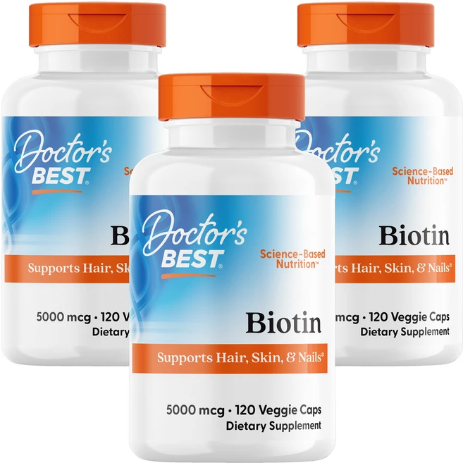닥터스베스트 비오틴 5000mcg 베지 캡, 120정, 3개 - 쿠팡