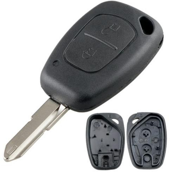 206 블레이드 자동차 원격 키 쉘 케이스 Movano Renault Vivaro Traffic Master 적합 2 버튼, 1개