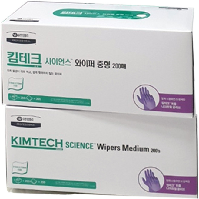 사이언샵 킴와이프스 중형 200매, 흰색, 1개