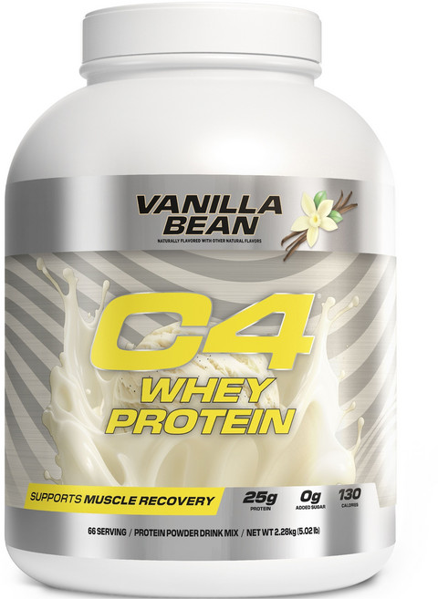 CELLUCOR C4 乳清蛋白 香草豆口味粉, 1個, 2.28kg