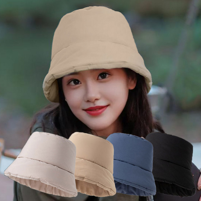 진텍스 방한 겨울 패딩 버킷햇 벙거지 모자