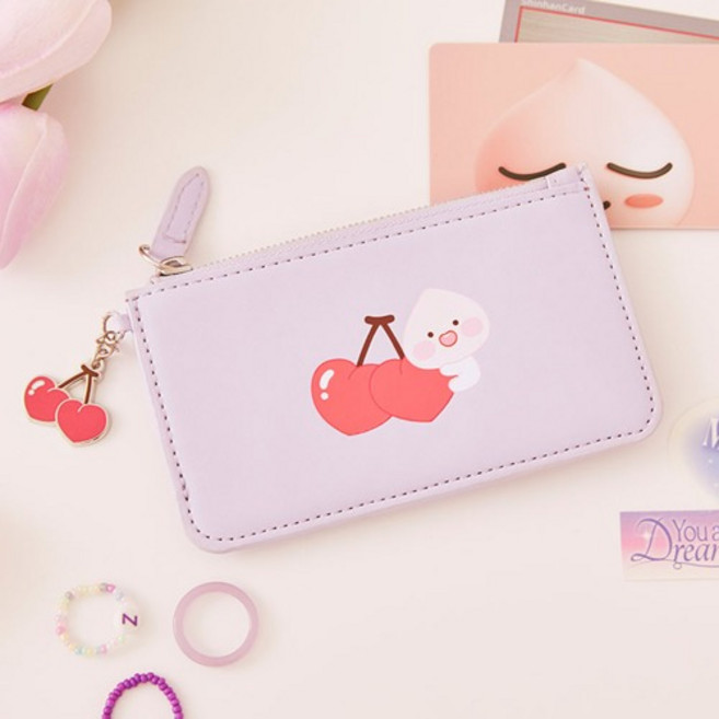 카카오프렌즈 체리 어피치 카드 지갑 미니 사이즈 미니휴대용