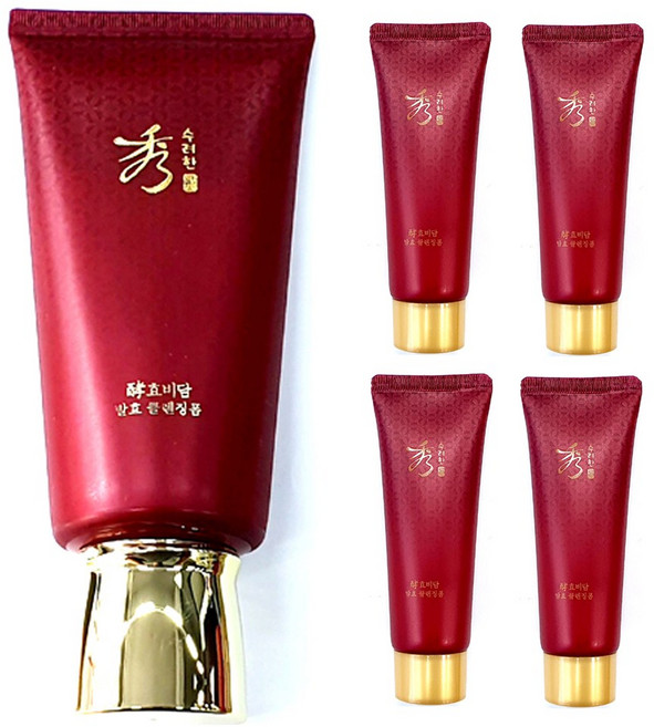 수려한 효비담 발효 클렌징 폼 160ml + 40ml X 4개 / 총용량 320ml / 발효 클렌징폼, 1개