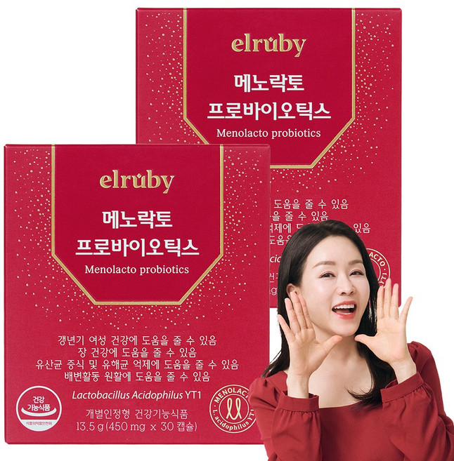 휴온스 엘루비 메노락토 프로바이오틱스 30 GT, 30정, 2개