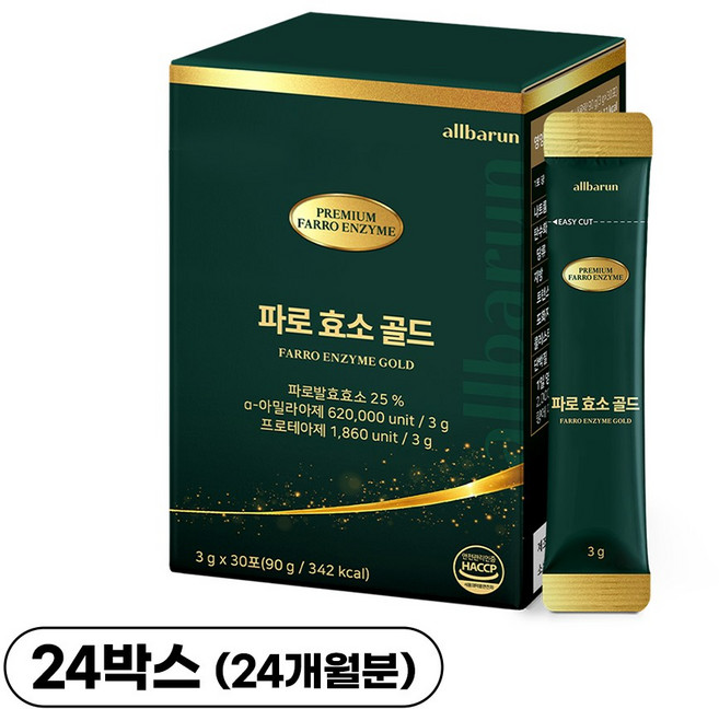 올바른 파로 효소 골드, 90g, 24박스