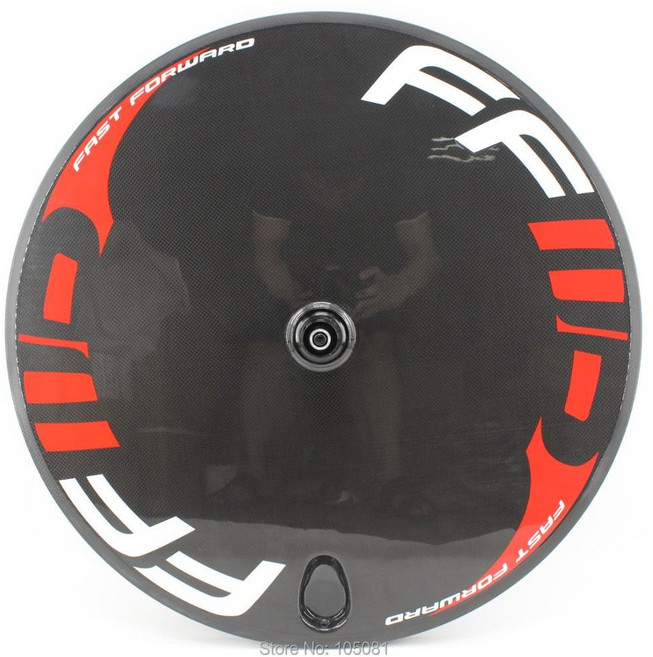 새로운 700C 도로 섬유 클린 휠셋 동봉 기어 관형 바퀴 탄소 고정 디스크 튜브리스 트랙 자전거, Tubeless, 1개