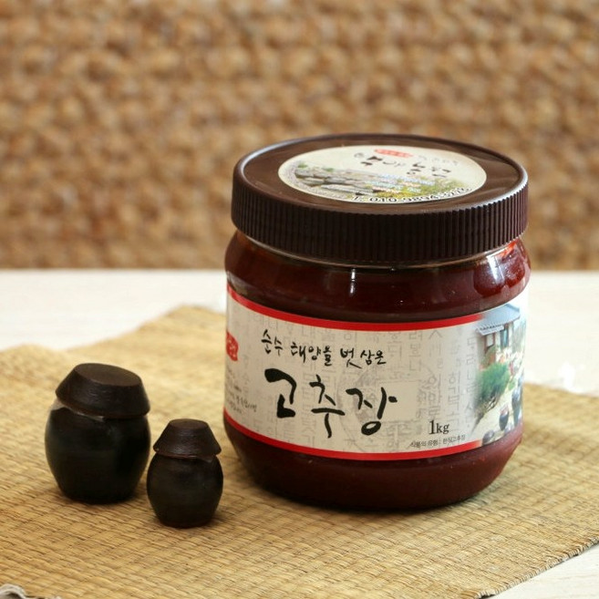국산 100% 보리 고추장 1kg 저당 쌀 찹쌀 재래식 전통 고추장, 1개