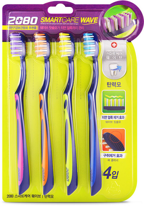 2080 애경 스마트케어 웨이브칫솔, 1개