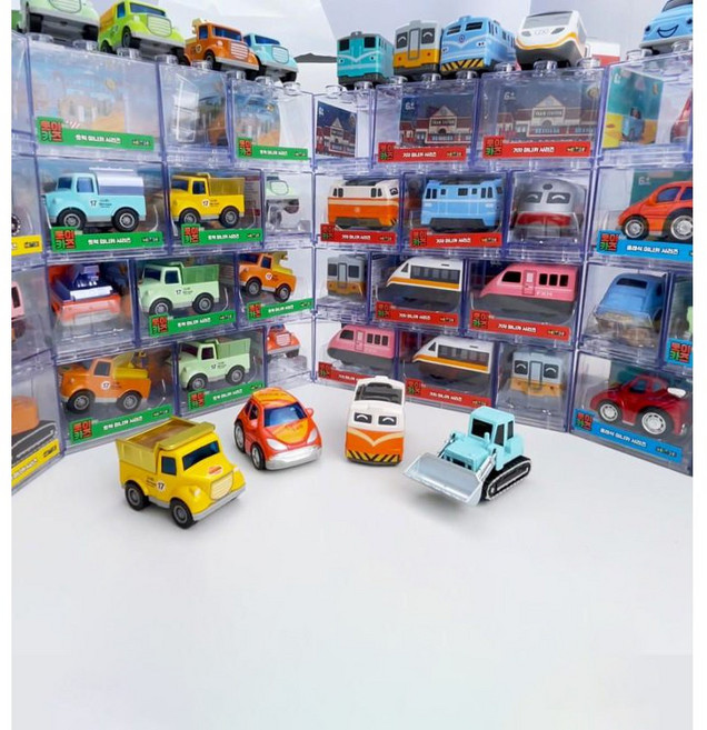 다이캐스트 메탈 고급 미니카 32종 풀백자동차 중장비 기차 트럭 클래식카 투명 아크릴 케이스, 중장비미니카, 1개