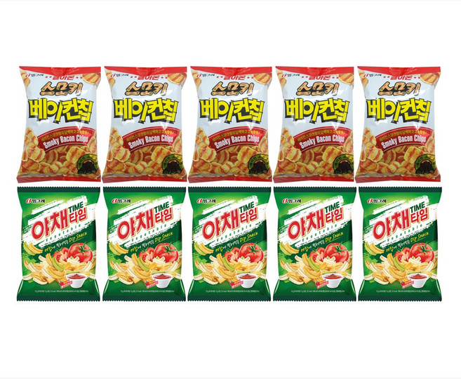 베이컨칩 +야채타임