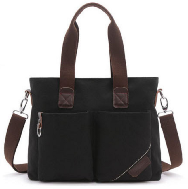 런어게인 남성 숄더 서류 가방 워싱 캔버스 메신저백