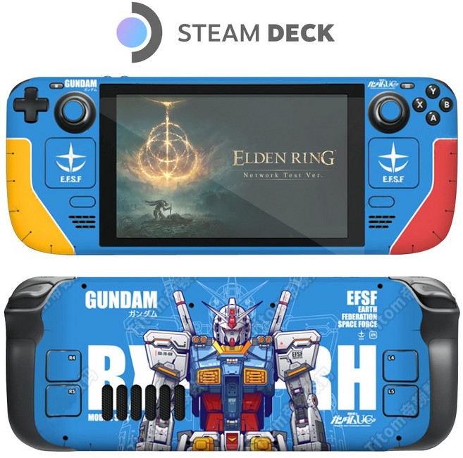 호환 스팀덱 OLED 게임기 버튼 터치패드 본체 데칼 스키니 튜닝 스티커 풀커버 꾸미기, 스팀덱 스티커, 1개, 사진참고, NO.104