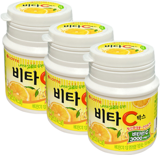 롯데웰푸드 비타C박스 17.5g, 65g, 3개