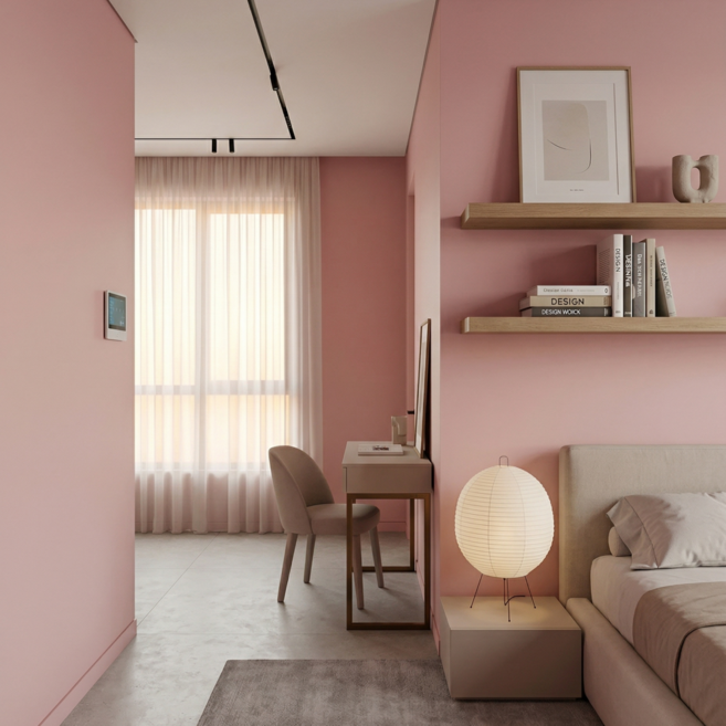 헤인느 붙이는 벽지 시트지 풀없이 셀프 도배 60cm x 10m, 소프트핑크