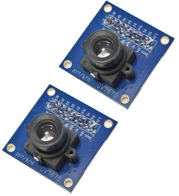 코미마크 2개 VGA OV7670 CMOS 카메라 모듈 렌즈 640X480 SCCB I2C 인터페이스 아두이노용 해외 직배송