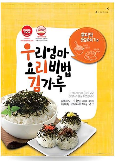 바다모아 우리엄마 요리비법 김가루 업소용, 1kg, 1개