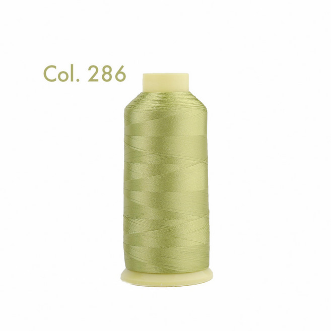 자수 120D/2 재봉틀 가수 기계용 40WT 실 폴리에스터 색상 가정용 다양한 형제 5000m Babylock Janome, 286 Daiquiri Green, 1개