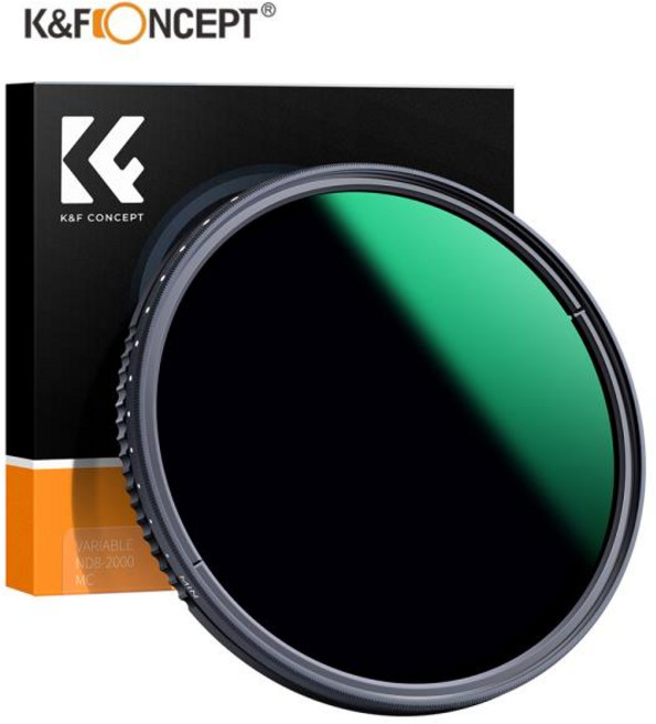 K F Concept 나노 A 시리즈 가변 ND8-ND2000 ND 필터 캐논 니콘 소니용 중성 밀도 49mm, 09 62mm, 1개