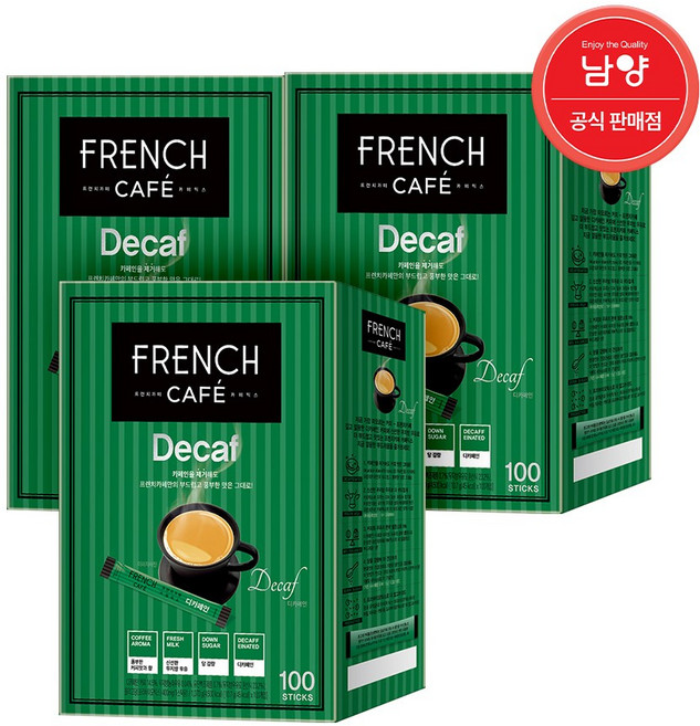 프렌치카페 디카페인 카페믹스, 10.7g, 100개입, 3개