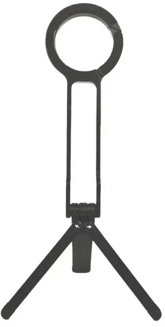 L-3 휴대용 자석 전화 거치대 라이브 스트리밍 및 사진 촬영을 위한 등산용 후크가 있는 다기능 야외 삼각, 01 black