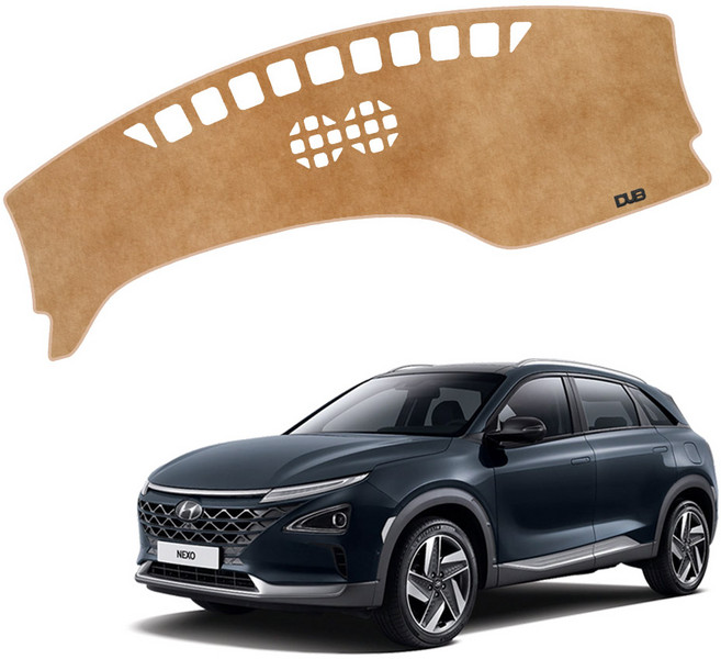 넥쏘 DUB 플라즈마 논슬립 벨벳 대쉬보드커버, 블랙, 18년3월~/센터스피커유/HH260