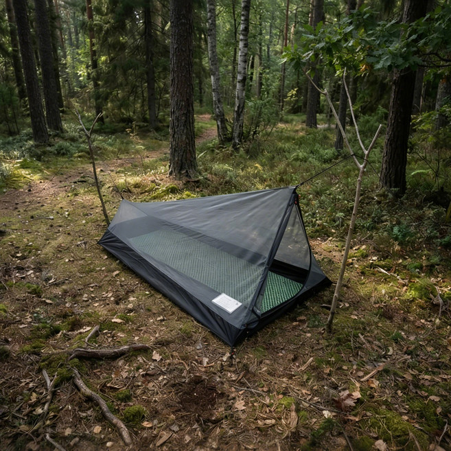 탑 랜더 초경량 메쉬 이너텐트 1인용 백패킹 텐트 트레킹폴 타프 호환 모기장 텐트 A Tower Mesh Tent, 1인, 단일 텐트 (트레킹폴 미포함)