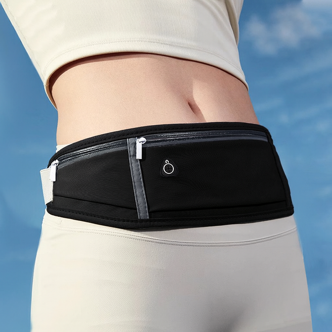 뉴하 스피드런 고급형 초경량 방수 조깅 휴대폰 러닝벨트, 블랙, 1개