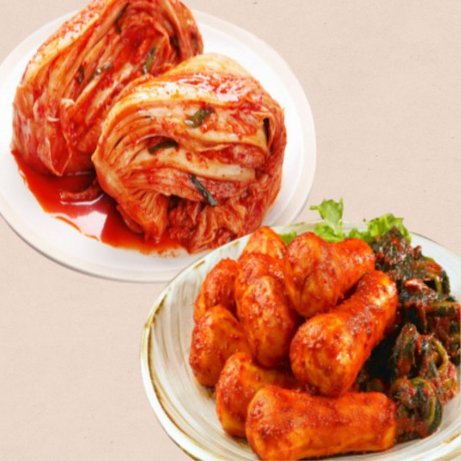 청량산봉화김치 포기김치5kg고춧가루만 중국산+총각김치5kg, 없음, 1개, 5kg