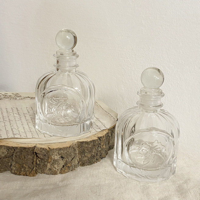 앤틱 여인 유리병 공병 오브제 카페 소품 2P, 1개, 100ml, 투명