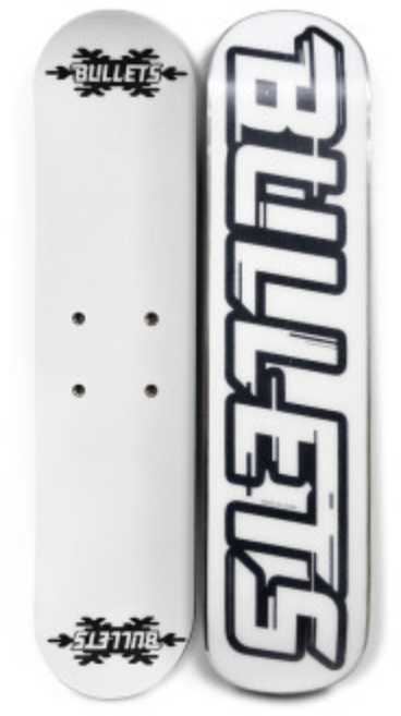 2425 불릿 360 플레이트 (bullets 360) 화이트 (인라인스키 미니스키 스키에이트 숏스키 RV8 호환), 1개