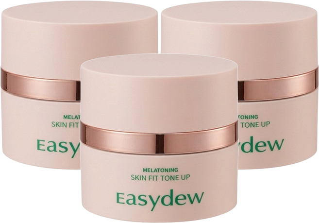 [기미개선+썬케어+커버 한번에] 이지듀 멜라토닝 스킨핏 톤업크림 30ml, 3개