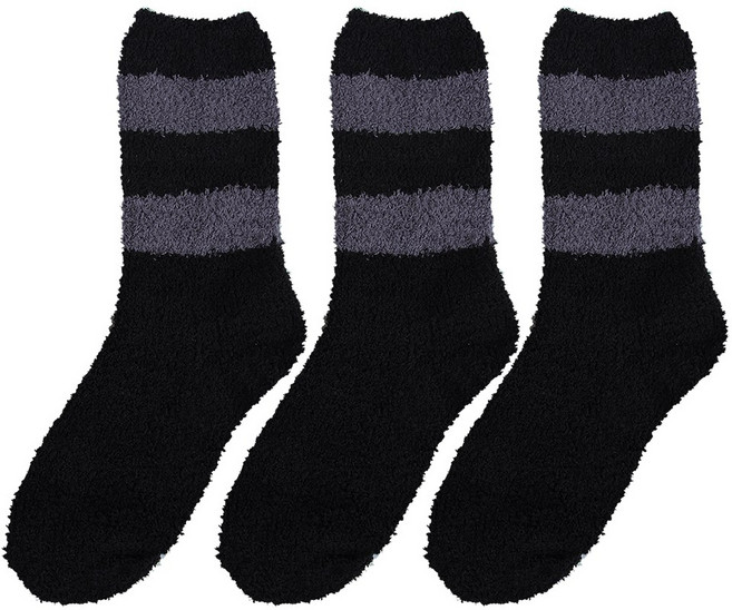 코지24 국산 남자수면양말 3켤레 세트 군인 방한 보온 겨울 두꺼운 따뜻한 극세사 양말